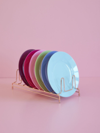 Rice Melamine Plate - Assorted  'Viva La Vida' Colors - Ø 20 cm - Set van 6