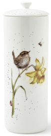Wrendale Designs 'The Birds and the Bees' Wren Tall Lidded Storage Jar