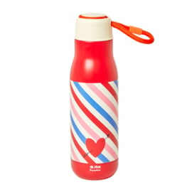 Rice Isolating Drinking Bottle with Candy Stripes print - RVS