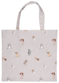 Wrendale Designs 'A Dog's Life' Foldable Shopper Bag - Dog