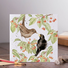 Wrendale Designs Card 'The Cherry Tree'