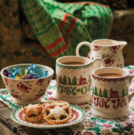 Emma Bridgewater Christmas Cabin Set Of 2 1/2 Pint Mugs