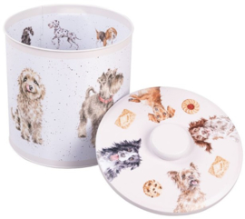 Wrendale Designs Biscuit Barrel Cow 'A Dogs Life' -cream-