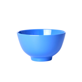 Rice Small Melamine Bowl -Blue- 'Flower me Happy'