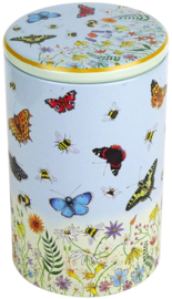 Emma Ball Tall Round Caddy Butterflies