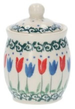 Bunzlau Miniature Jar Tulip Royal