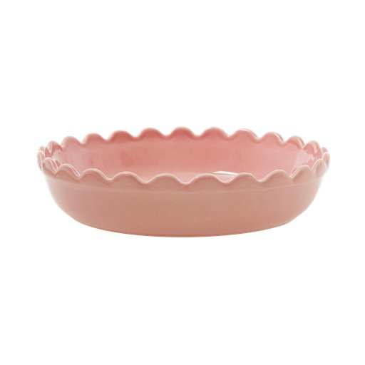 Rice Small Stoneware Pie Dish in Pink Rice Oven Dishes Dames