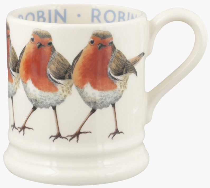 Emma Bridgewater Birds - Robin 1/2 Pint Mug *b-keuze*
