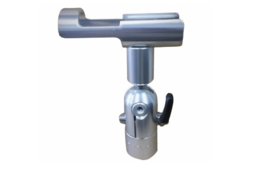 Short style rod holder zilver