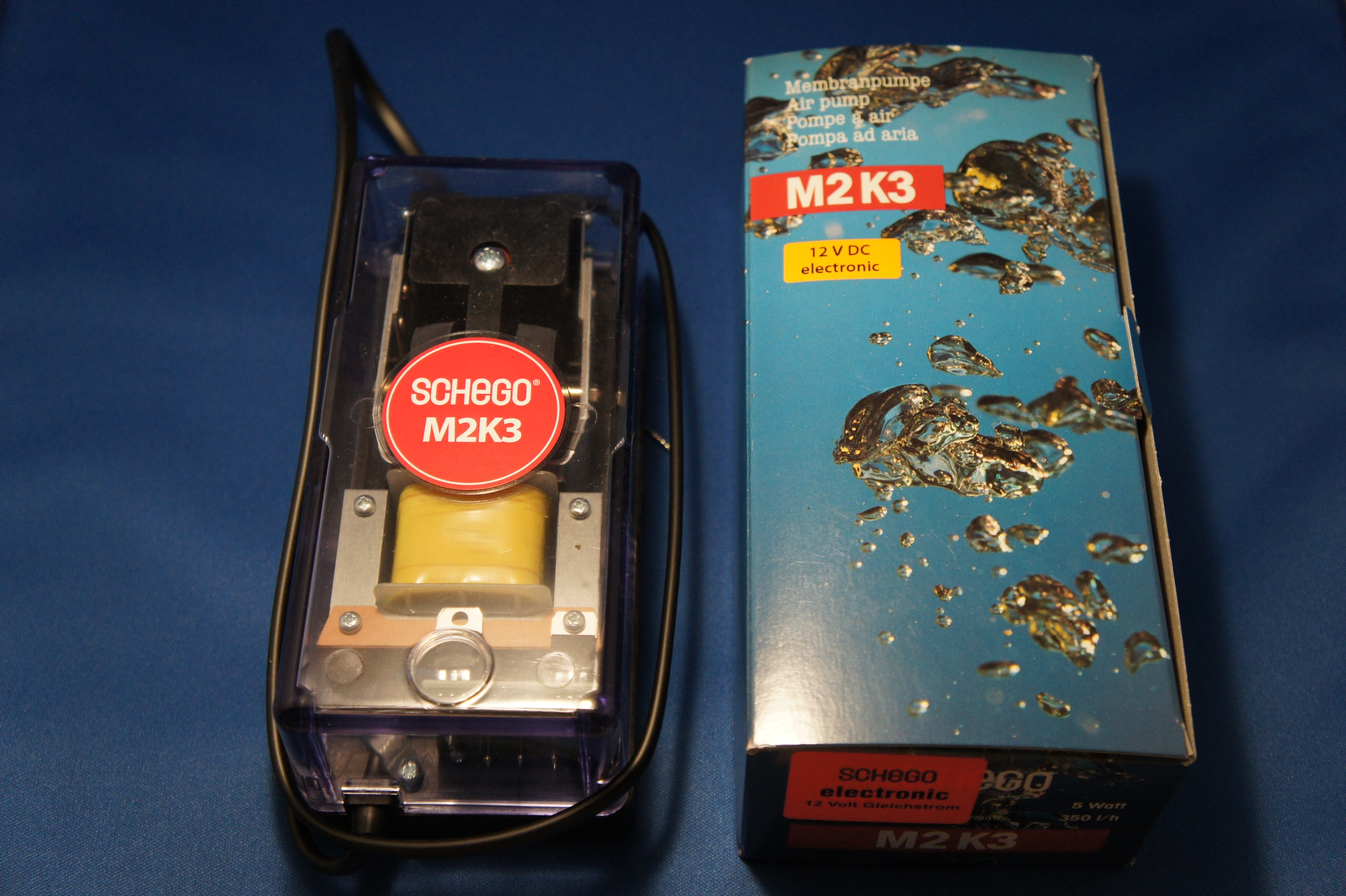 Schego M2K3 zuurstofpomp 12volt met 12v stekker