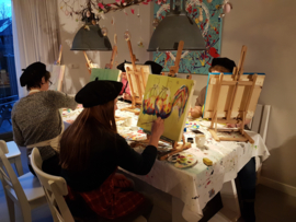 Resultaten: 6 april 2018 op locatie schilder workshop voor vriendinnen