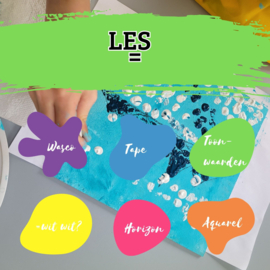 Les: Frans pointillisme schilderij maken Op school of na schools aanbod