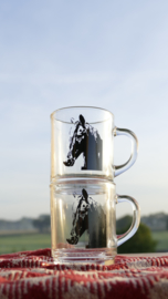 Paarden theeglas