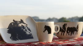 Paarden servies 1 persoon