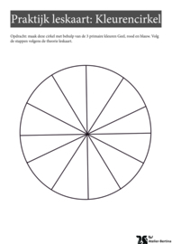 Les live /tutorial: kleurencirkel met acrylverf