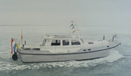 Schip aquarel schilderij