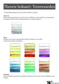 Stap voor stap tutorial: Kleur tonen maken met aquarelverf
