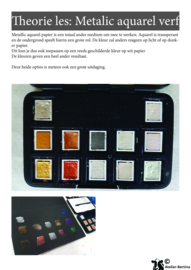 Live les / tutorial: metallic aquarel verf