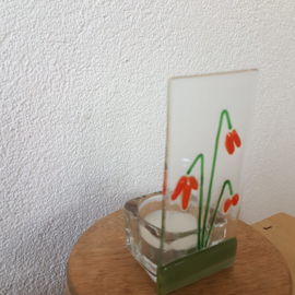 Sfeerlichtje bloemen glasfusion