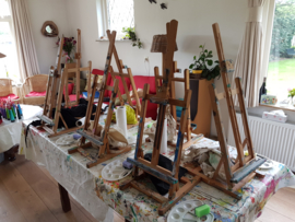 Resultaten gezin workshop schilderen op locatie Broekland 2019