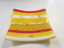 Schaal zonnige geel glasfusion