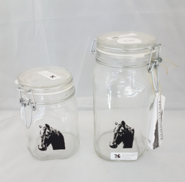 Storage jar / jug with horse (medium)