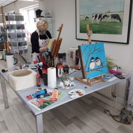 Zaterdag 15 maart 2025: workshop acryl schilderen in Raalte (volwassen & kind)