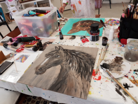 Resultaten: 2 mei 2018 workshop schilderen in Raalte Waag 10