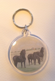 sleutelhanger paard (rond)