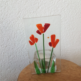 Sfeerlichtje bloemen glasfusion