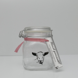 Storage jar / jug with goat