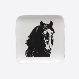 Plate with horse