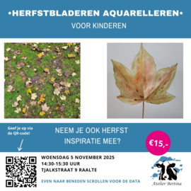 Woensdag 5 november 2025: Herfstblad aquarellen voor kinderen