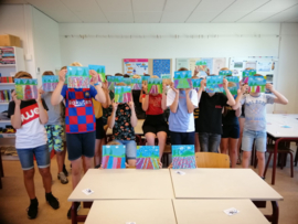 Les: frans pointilisme schilderij maken