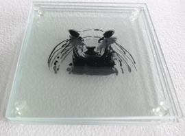 4 x glass coasters sheep