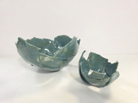 Set van 2 schalen keramiek