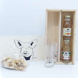 Cadeau geschenken pakket varkens