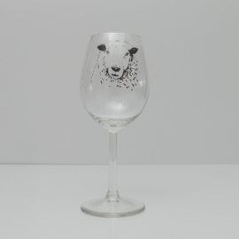 Schaap wijnglas