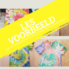 Kinderfeestje Tie dye shirt