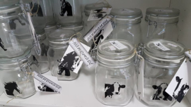 Jar with cow (small)