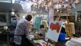 Resultaten: 4 november 2015 individuele opgave workshop schilderen  te Collendoorn