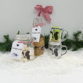 Koe kerst geschenken / cadeau pakket