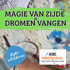 Les: De magie zijde schilderen. Op school of na schools aanbod