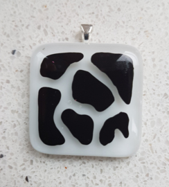 Cow glass pendant necklace atelier bertina