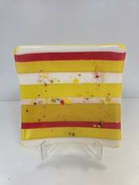 Schaal zonnige geel glasfusion