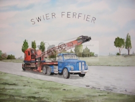 Truck watercolor painting