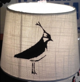 Ljip/ kievit vogel lamp met ronde poot