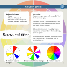 Les kleuren mengen: stappenplan tutorial video + werkbladen