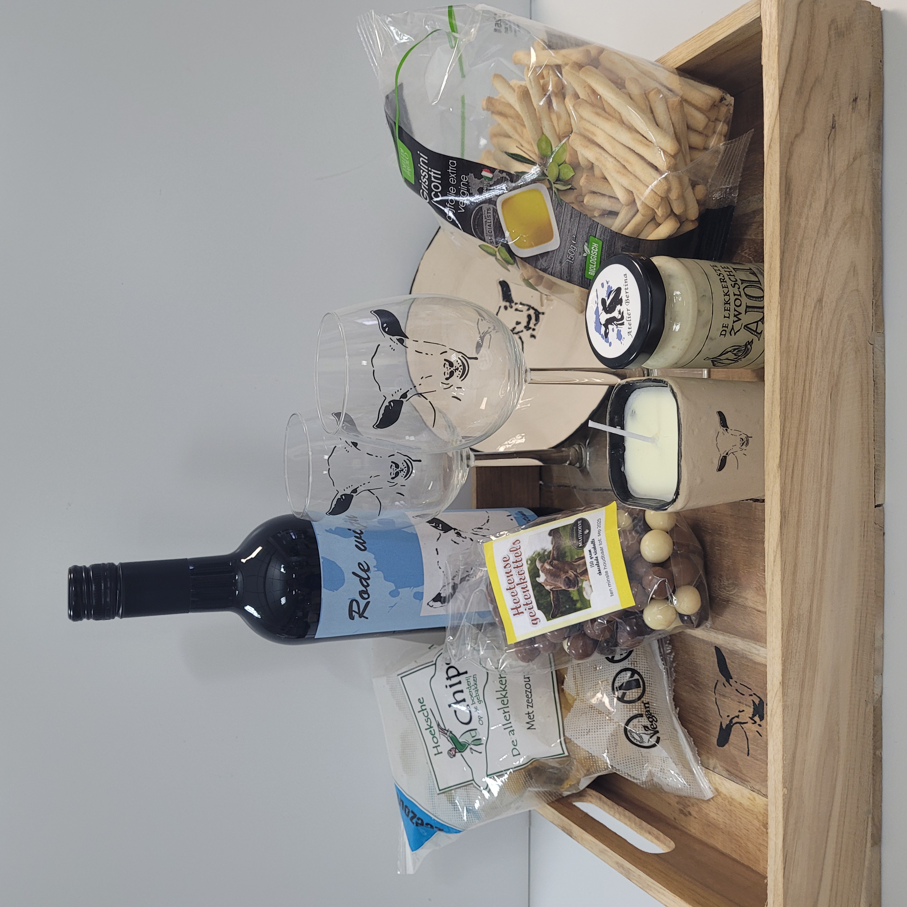 Geiten wijn geschenken/cadeau  pakket
