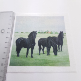 Friese paarden stofje 10 cm